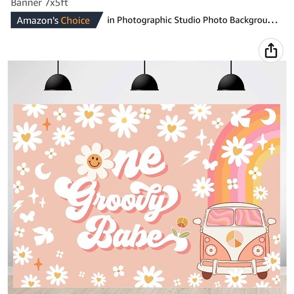 EUC One Groovy Baby First Birthday Decor Lightly Used - Picture 9 of 9